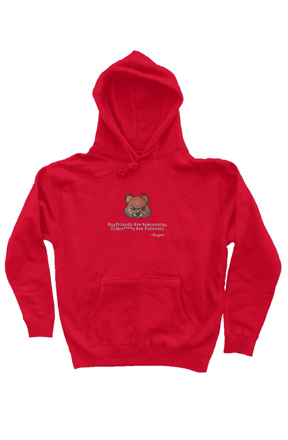 Men’s Boyfriends Are Temporary "Real Red" Hoody 